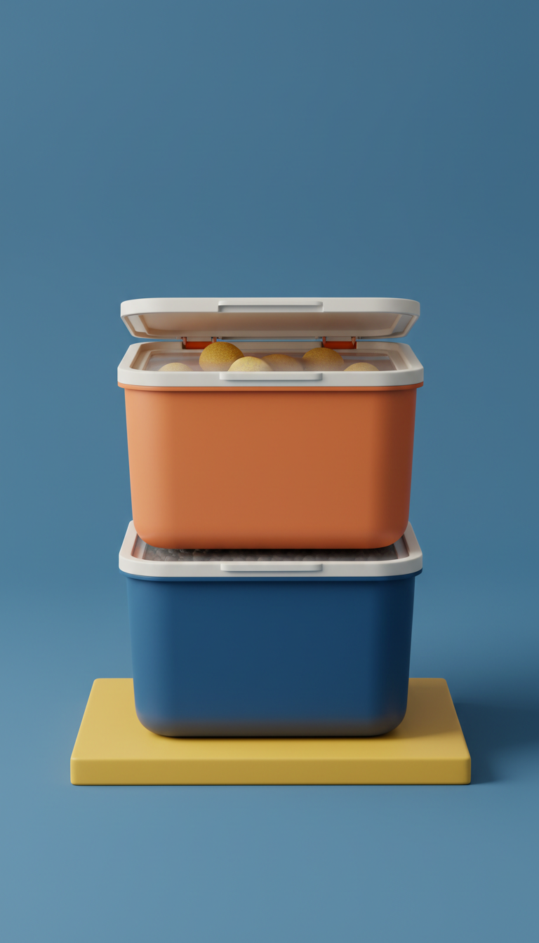 Stackable Storage Bin For Pet Essentials